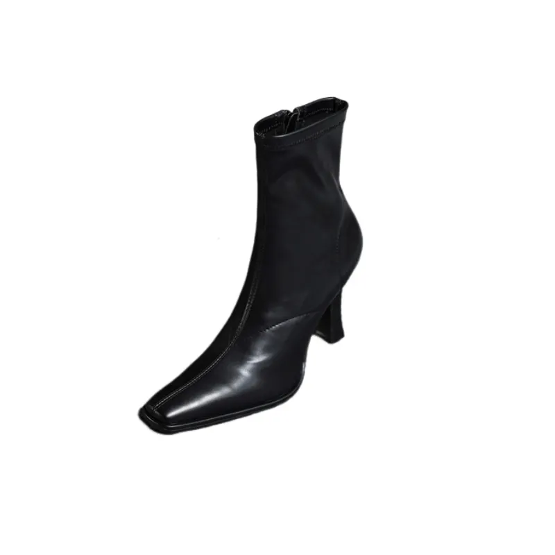 Basics Zipper Ankle Boots-3
