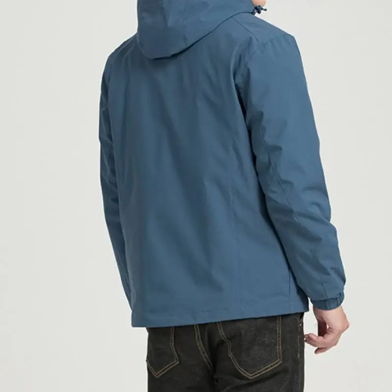 Casual Plain Polyester Outdoor Jacket-7