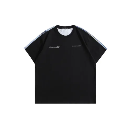 Oversize Stitching Cashew Flower T shirt