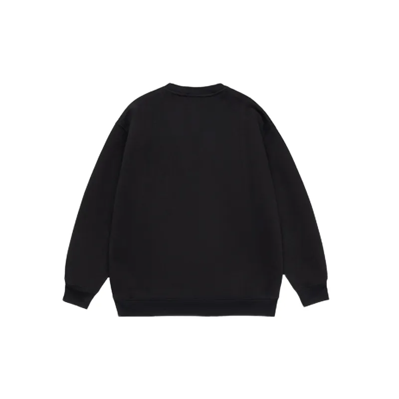 Retro Striped Loose Cotton Sweatshirt-1