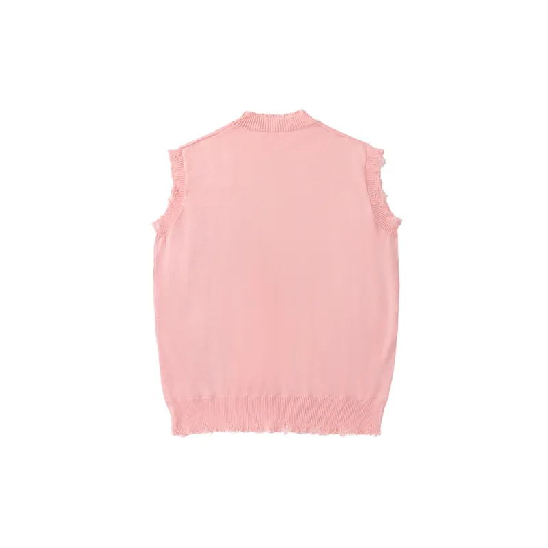 Fashionable Loose Sleeveless Vest-7