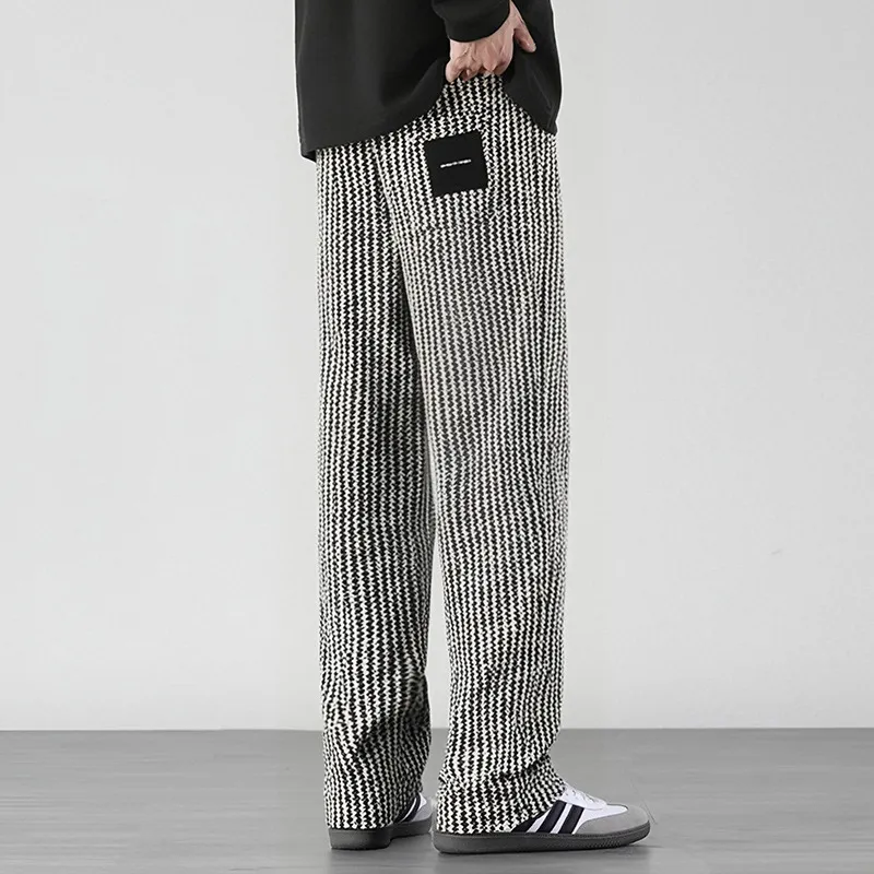 Casual Loose Terry Fabric Sports Pants-2