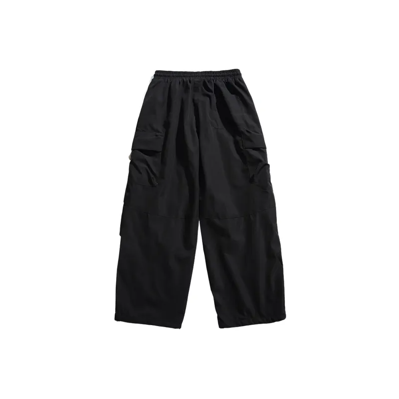 Fashionable Simple Blended Synthetic Fabrics Casual Pants-3