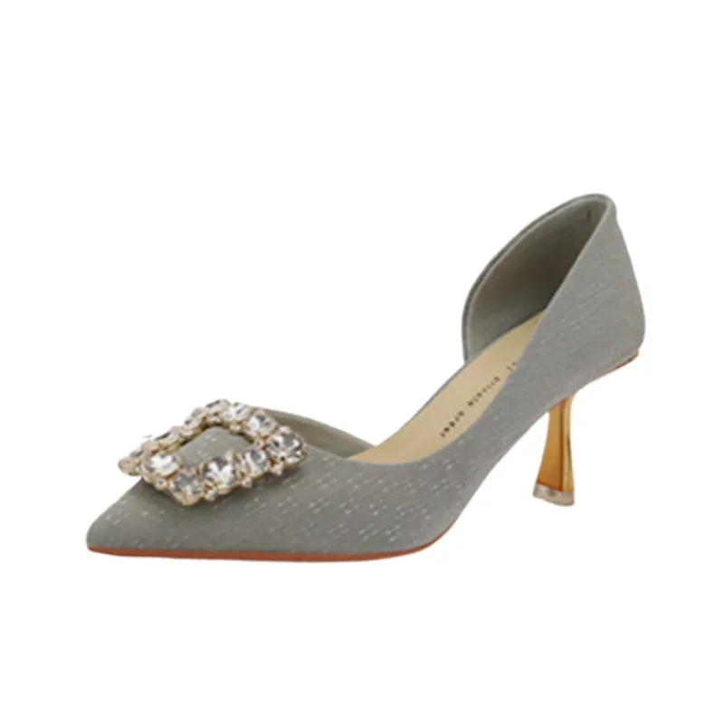 Glamorous Rhinestone High Heels-3