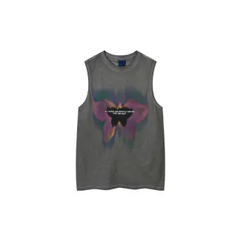 Graffiti Butterfly Sports Sleeveless Vest