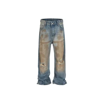 Fashionable Straight Leg Jeans
