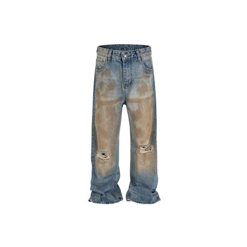 Fashionable Straight Leg Jeans-0