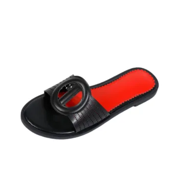 Simple Contrast Color Flip Flops