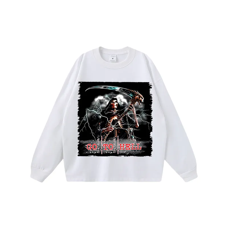 Street Skull Retro Sweatshirt-0