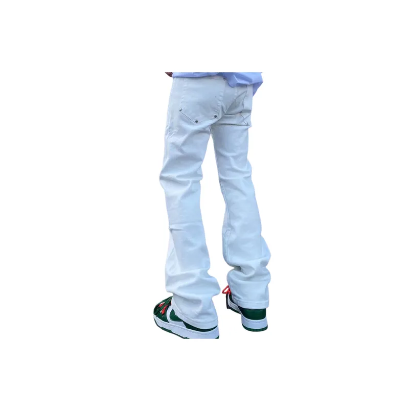 Trendy Cross Border Rivet Jeans-6