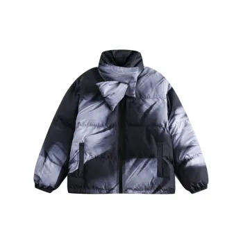 Detachable Scarf Thickened Collar Cotton padded Coat