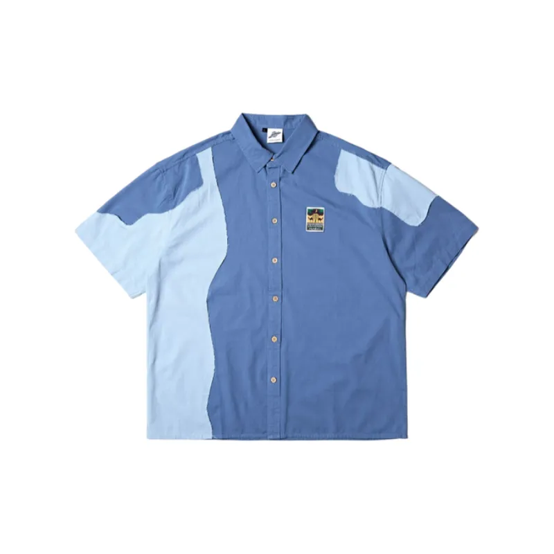 Trendy Blue Half Sleeved Summer Shirt-0