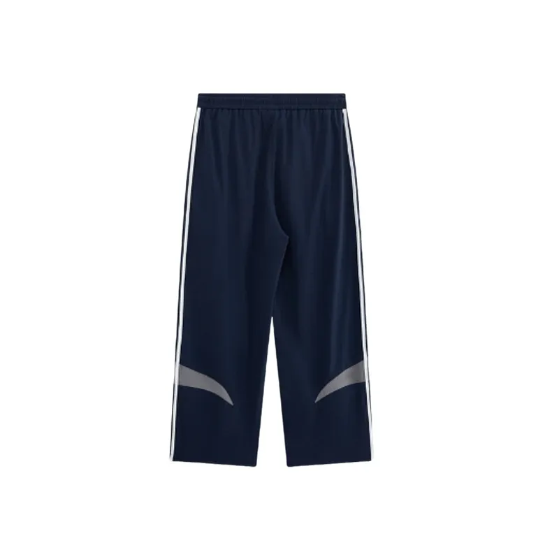 Sporty Striped Polyester Casual Pants-1