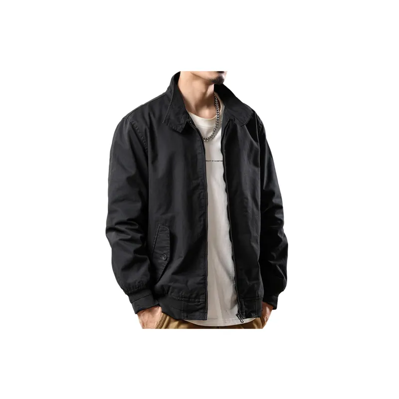 Simple Plain Loose Jacket-1