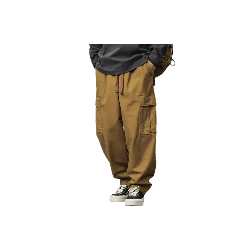 Retro Loose Bamboo Fiber Baggy Cargo Pants