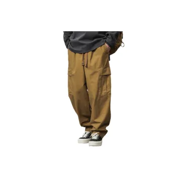 Retro Loose Bamboo Fiber Baggy Cargo Pants