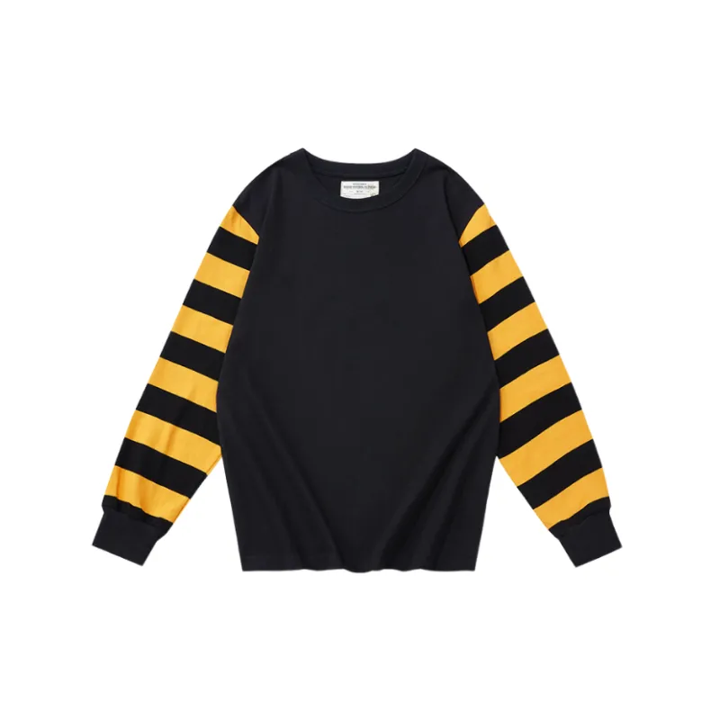 Casual Striped Cotton T Shirt-4