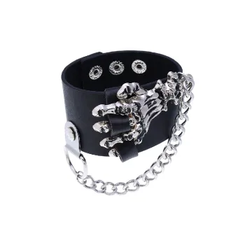 Punk Leather Bracelets Cubac
