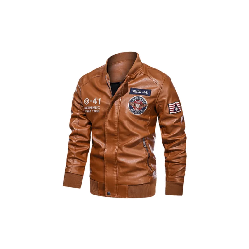 Casual Fashionable Leather Jacket-3