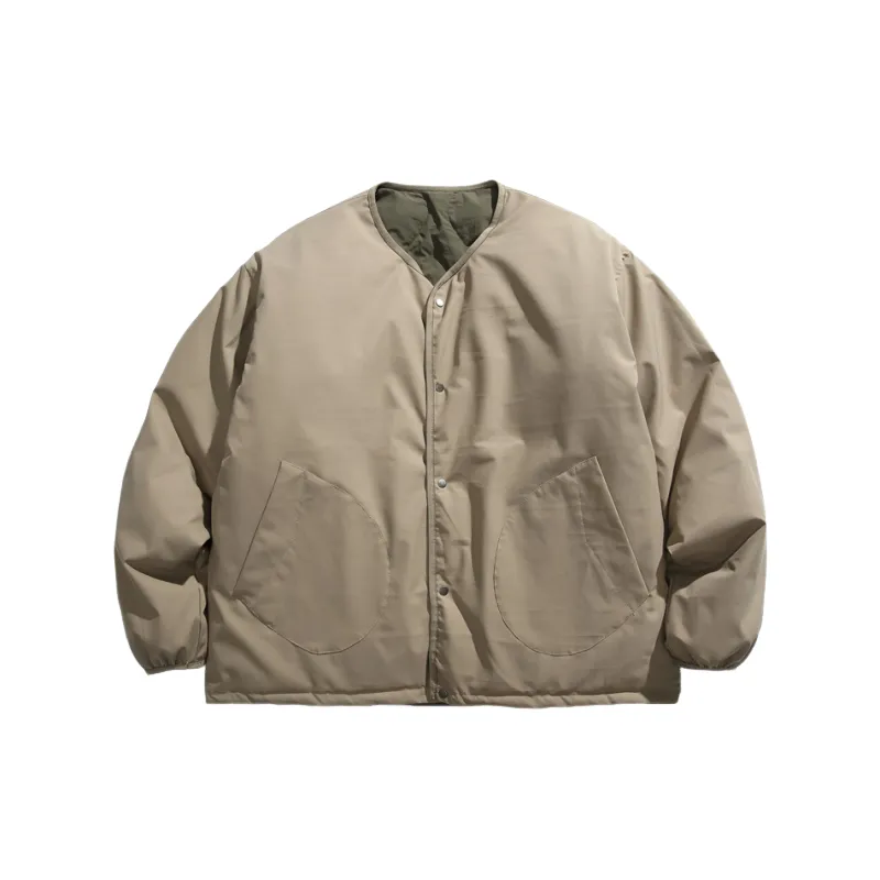 Casual Loose White Duck Down Jacket-2