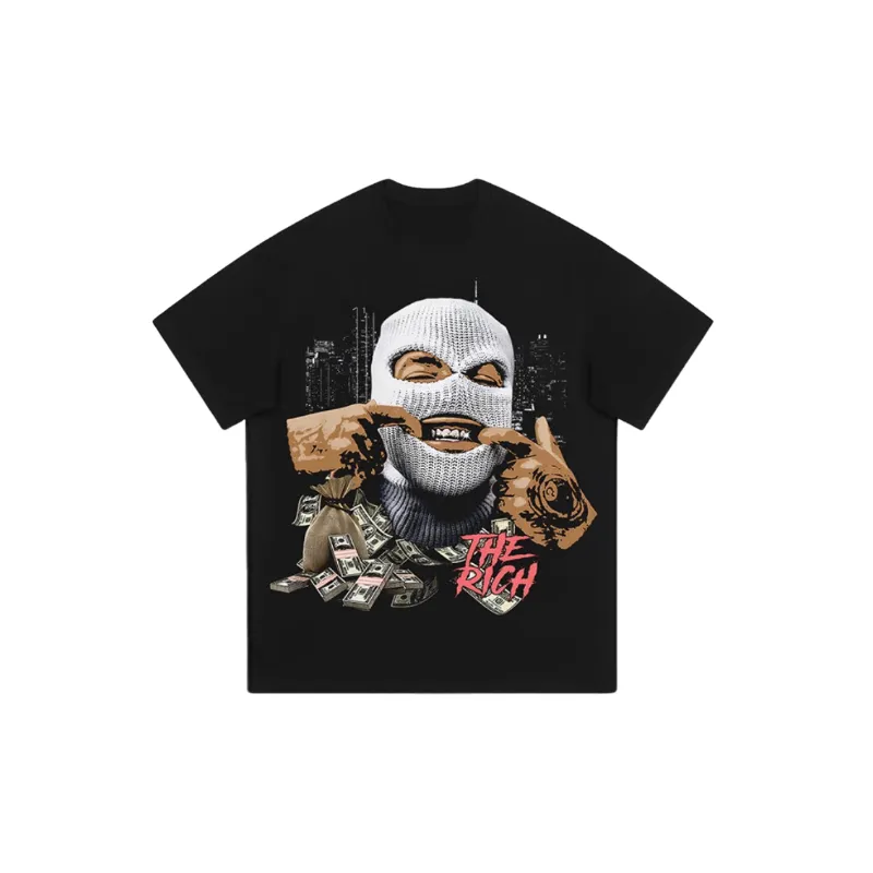 Street Hip Hop Milk Fiber T Shirt-0