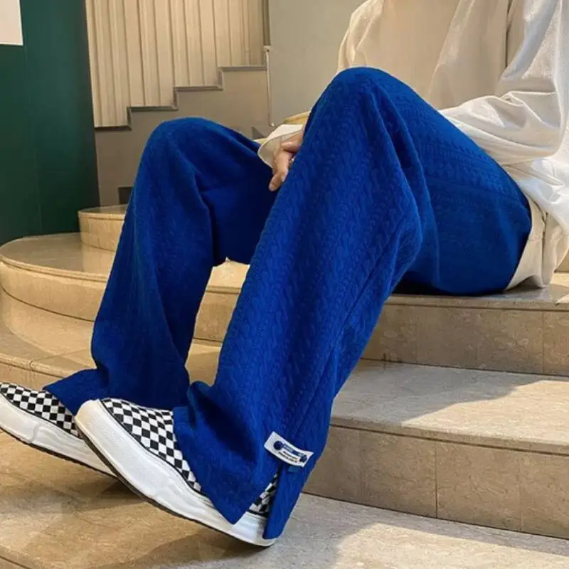 Loose Casual Knit Sweatpants-1