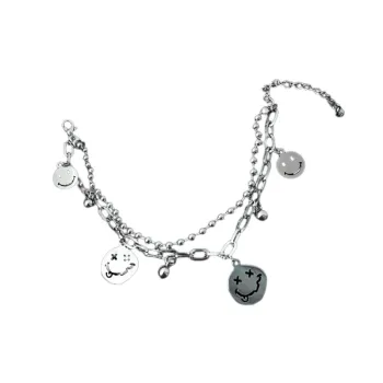 Double Layer Smiley Face Bracelet