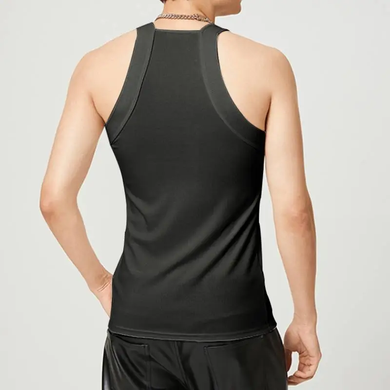 Plain Fashionable Polyester Vest-15