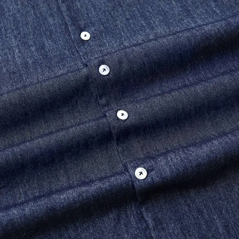 Casual Loose Denim Shirt-4