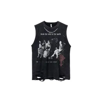 Retro Hip Hop Old Washed Vest