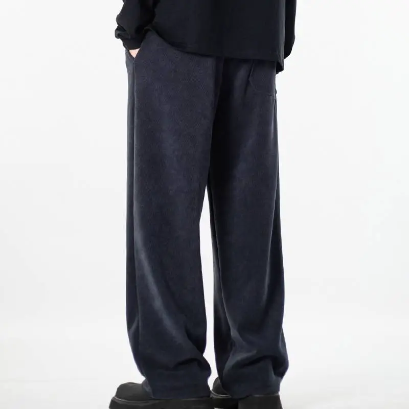 Simple Loose Chenille Casual Pants Unisex-3