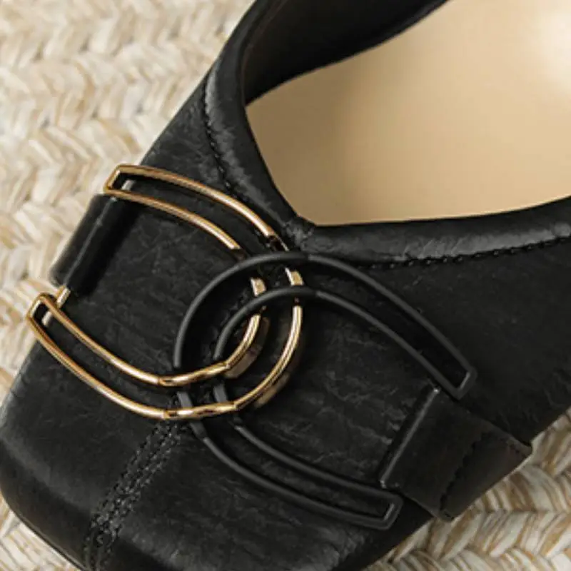 Retro Plain Mary Jane Shoes-9