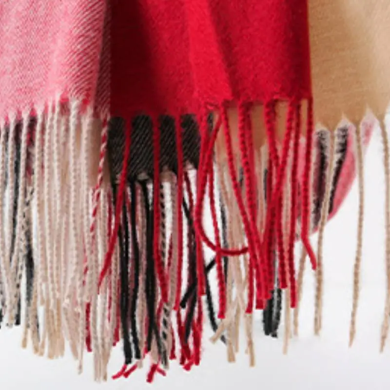 Casual Plain Knit Scarf-2