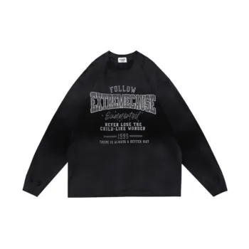 Spray painted Gradient Tie dye Long sleeved T shirt