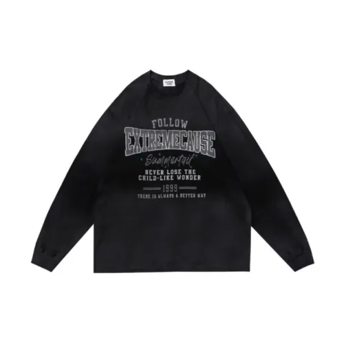 Spray painted Gradient Tie dye Long sleeved T shirt