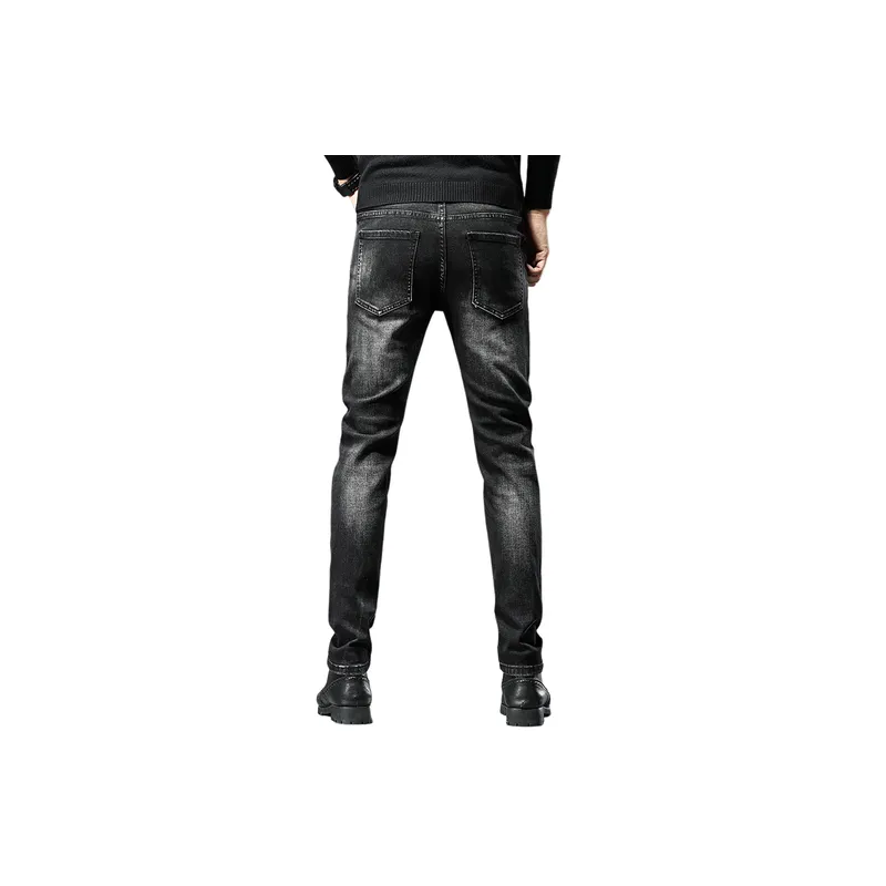 Trendy Embroidered Jeans-1
