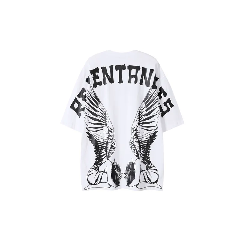 Retro Off Shoulder Vintage T Shirt-3