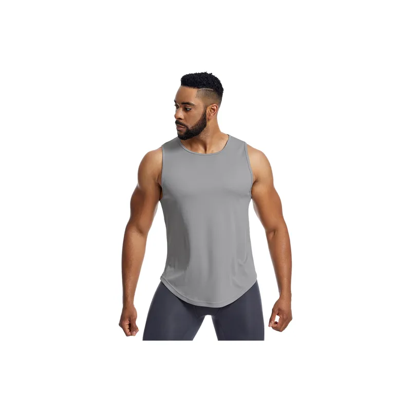 Sporty Simple Blended Synthetic Fabrics Vest-12