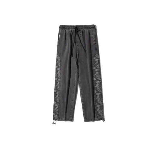 Cashew Flower Denim Pants