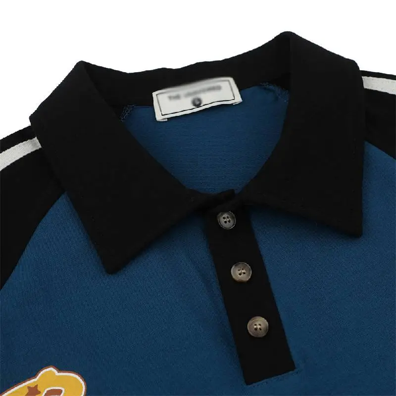 Retro Loose 100% Cotton Polo Unisex-2