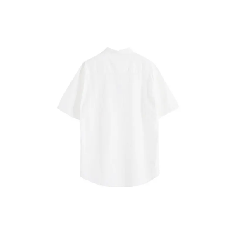 Casual Loose Flax Shirt Unisex-9