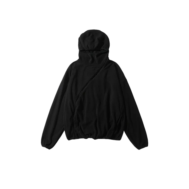 Alien Deconstruction Functional Wind Fleece Thin Hooded Sweatshirt-3