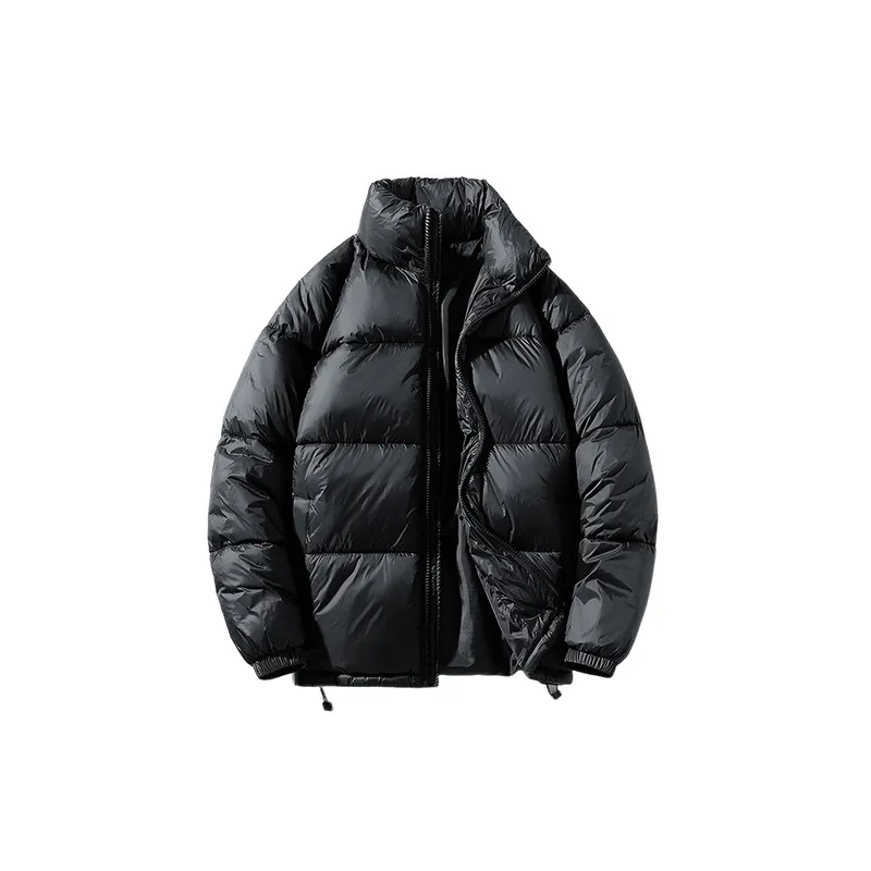 Basics Loose White Duck Down Jacket-0