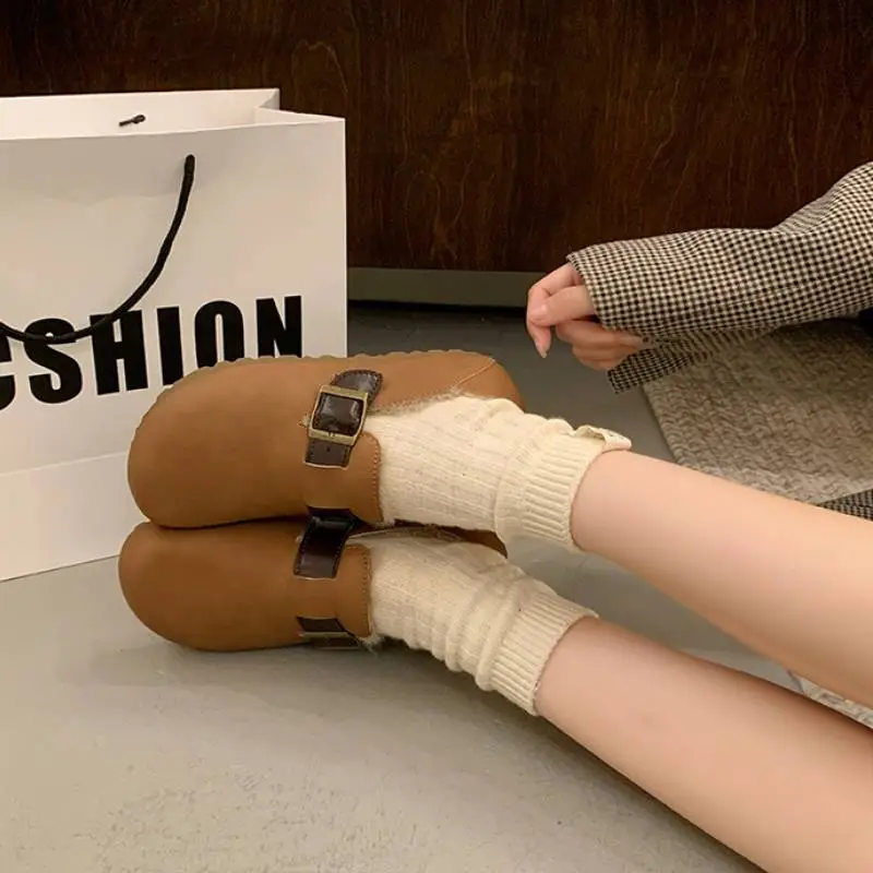 Retro Warming Cotton Shoes-4