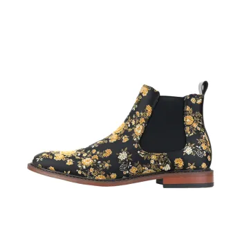 Retro Embroidery Chelsea Boot