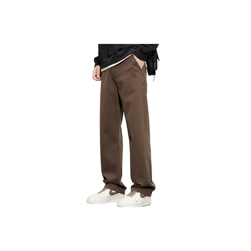 Basics Loose Denim Casual Pants-2
