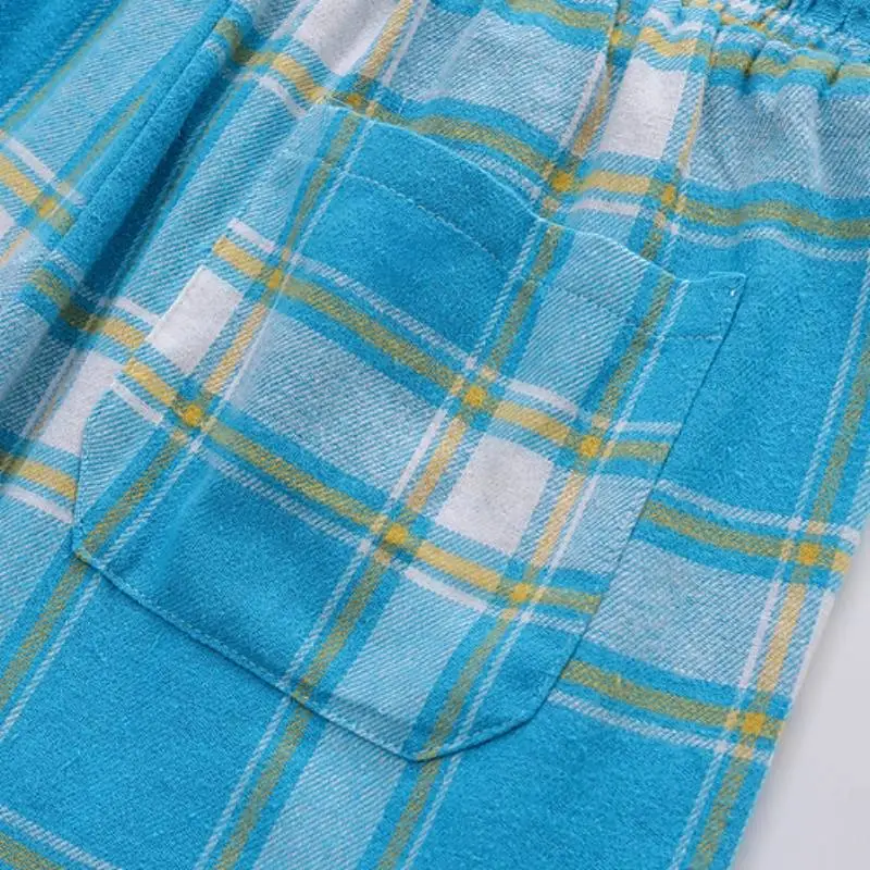 Sporty Plaid Casual Pants-3
