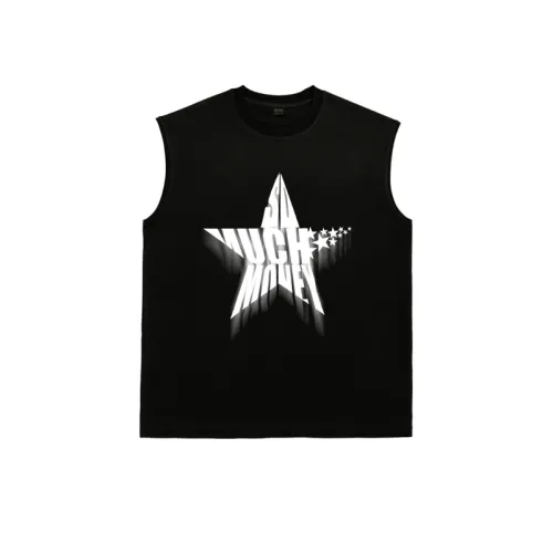 Star Letter Printed Sleeveless Vest