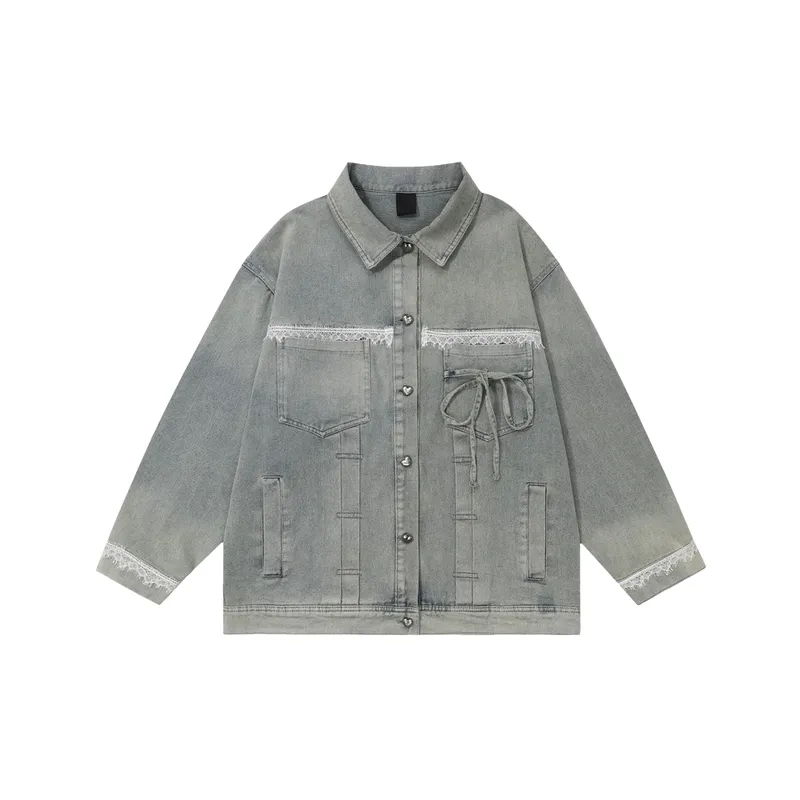 Retro Loose Denim Jacket Women-0