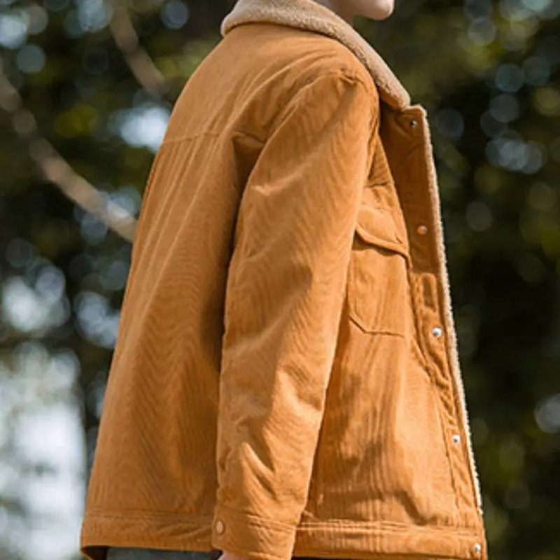 Casual Warming Corduroy Jacket-2